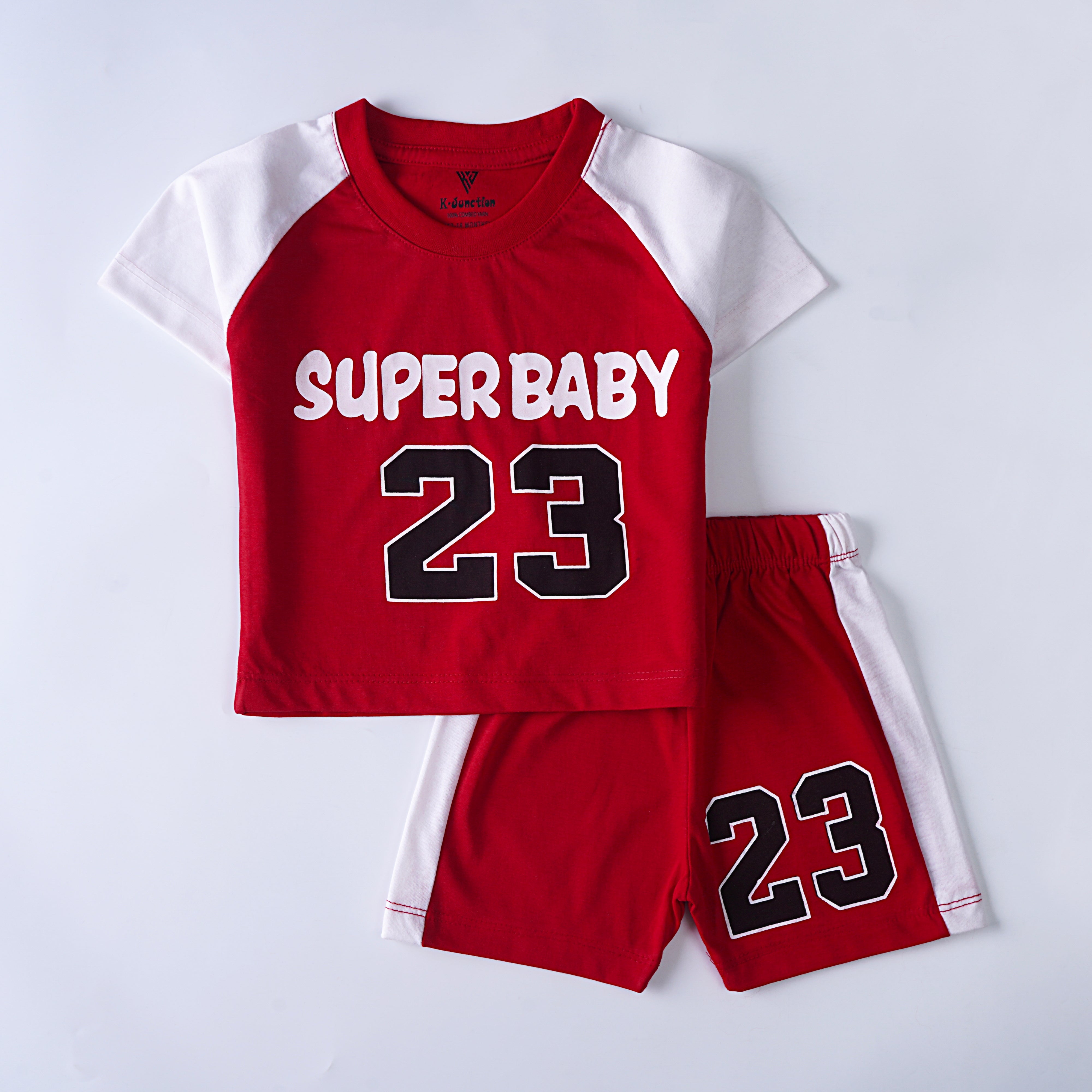 Kjunction Boys Half Sleeves 2 Piece Suit