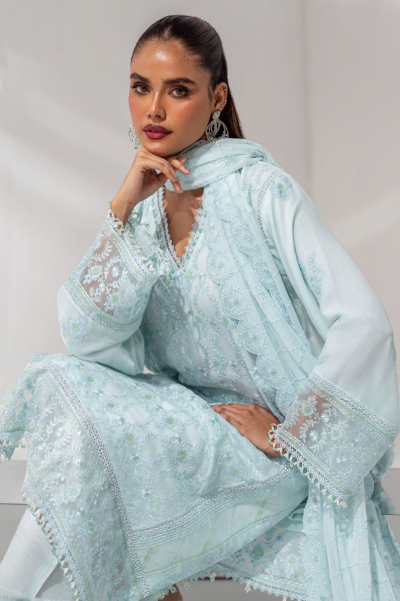 Mehru By Guzel Stitched 3 Piece Festive Formals Collection'2024-Badal