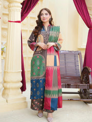 Aadaab Boutique Bahaar-e-Rang – Multi Pattern 3-Piece Suit