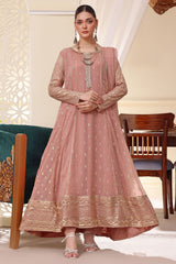 Eid E Milan By Al Siyaab Stitched 3 Piece Formals Suit-Bahaar-Tea Pink