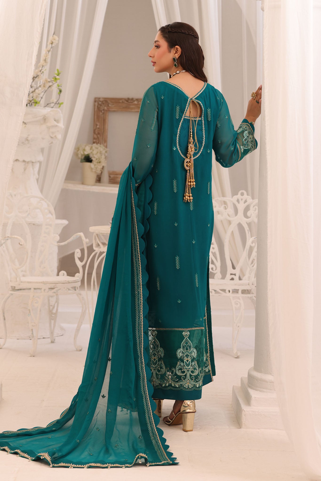 Afsana By Sheen Unstititched 3 Piece Formals Collection'2024-SL-07-Bahar