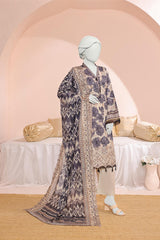 Almeerah Unstitched 3 Piece Emb Cutwork Lawn Vol-02 Collection'2025-Beige Bliss