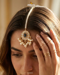 Zeesy-Bella Glow Faux Pearl Bindiya