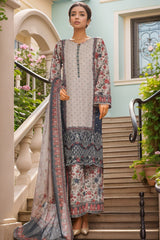 Bin Saeed Stitched 3 Piece Exc Chikankari Lawn Collection'2025-SM-2140-Off White