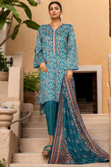 Bin Saeed Stitched 3 Piece Exclusive Printed Lawn Vol-09 Suit-NSM-2239-Green