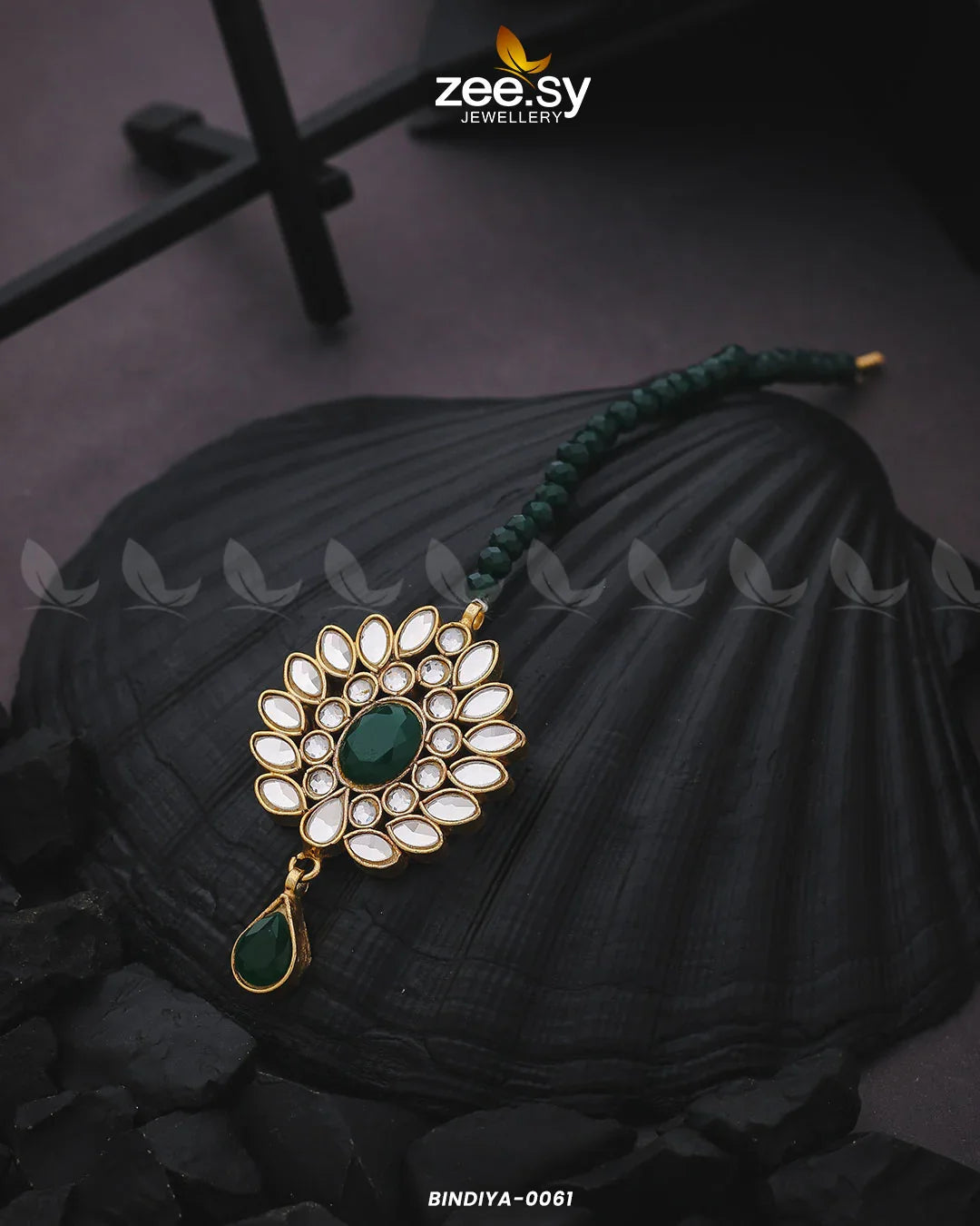 Bindiya-0061 Emerald Green - Zeesy Jewellery