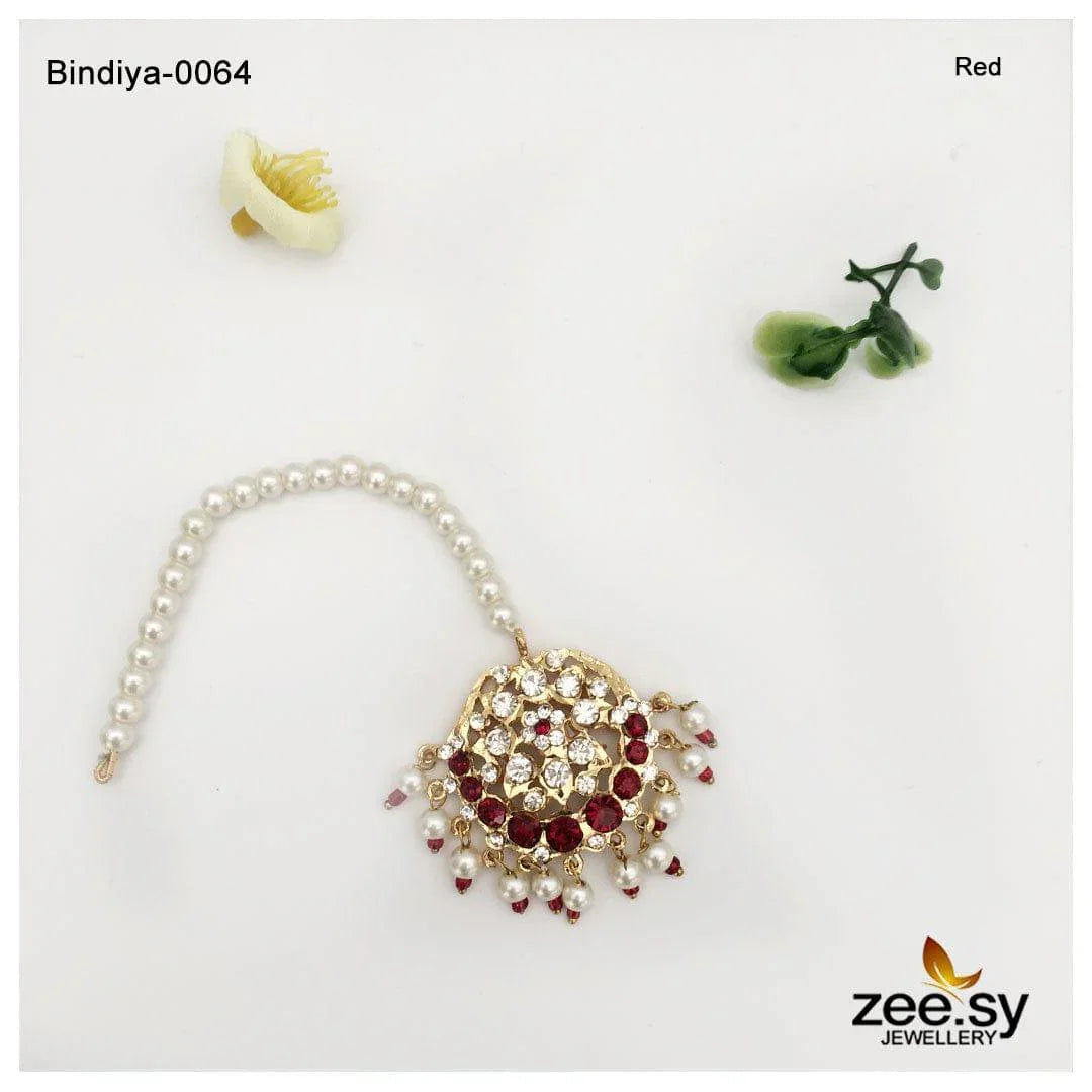 BINDIYA-0064 Red - Zeesy Jewellery