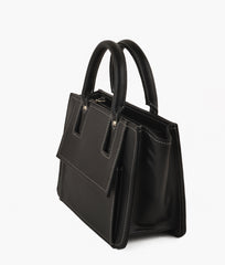 RTW Creation - Black front pocket handbag