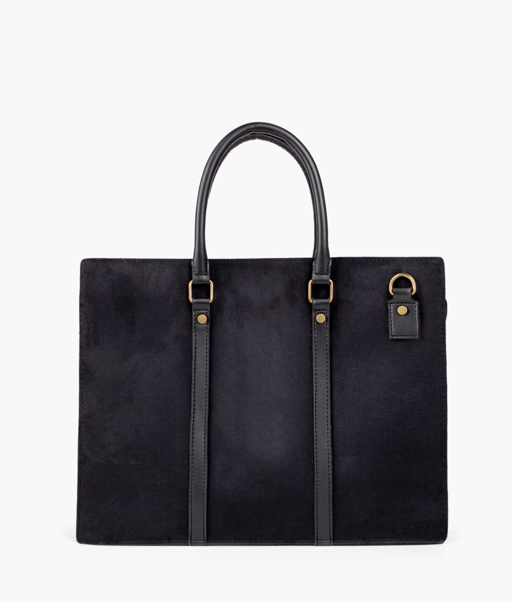RTW Creation - Black suede laptop bag