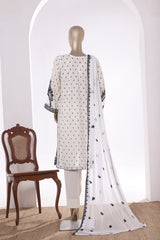 Khombi Stitched 3 Piece Summer Cotton Suit-Black Arrow