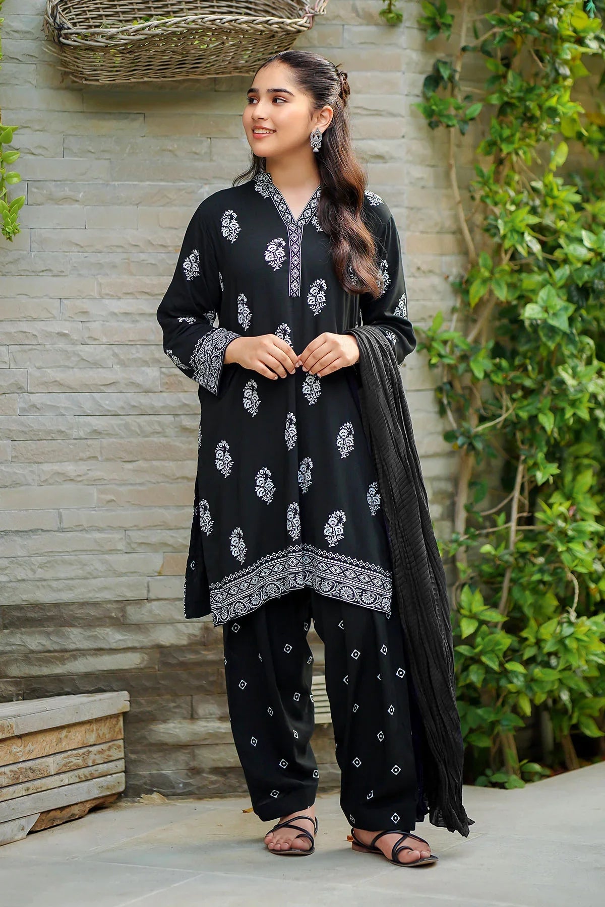 Shop black dresses for girls in Pakistan from the Monochrome Collection 2026. Elegant, trendy outfits with soft fabrics