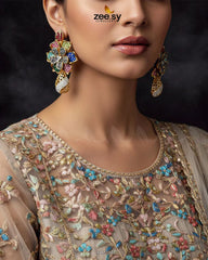 Blossom Cubic Stone Earrings - Zeesy Jewellery