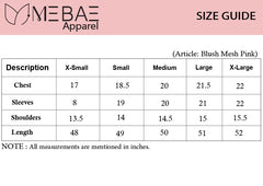 MeBae Stitched Frock Collection-Blush Mesh Pink