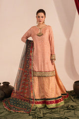 Zaaviay Stitched 3 Piece Luxury Formals Collection'2025-Blush Glow