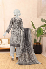 Almeerah Unstitched 3 Piece Emb Cutwork Lawn Vol-03 Collection'2025-Bone White Grace