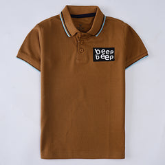 Kjunction Boys Half Sleeves Polo T-Shirt(Beep)