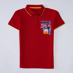 Kjunction Boys Half Sleeves Polo T-Shirt (Donald)