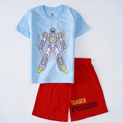 Kjunction Boys Half Sleeves 2 Piece Suit (Transformers)