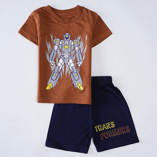 Kjunction Boys Half Sleeves 2 Piece Suit (Transformers)