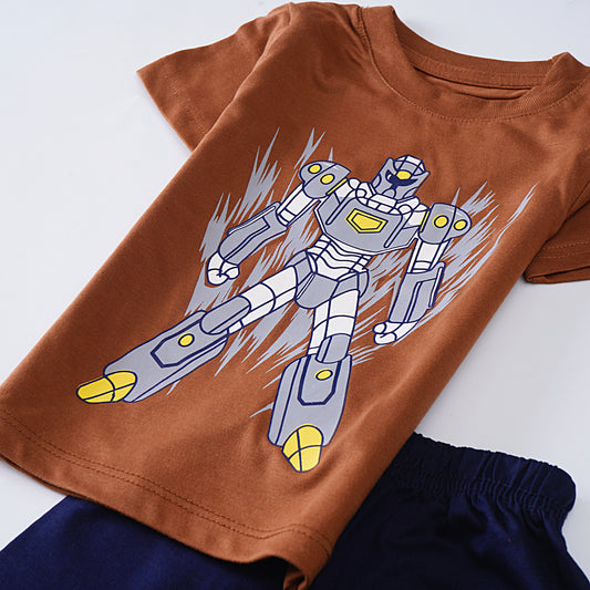 Kjunction Boys Half Sleeves 2 Piece Suit (Transformers)