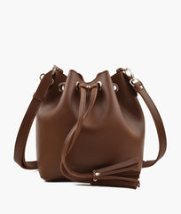 RTW Creation - Horse brown bucket bag