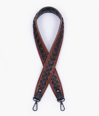 RTW Creation - Brown and black zig-zag weave strap add-on