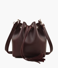 RTW Creation - Burgundy bucket bag