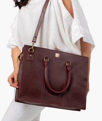 RTW Creation - Burgundy laptop bag