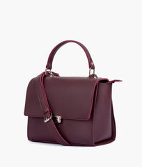 RTW Creation - Burgundy mini messenger bag
