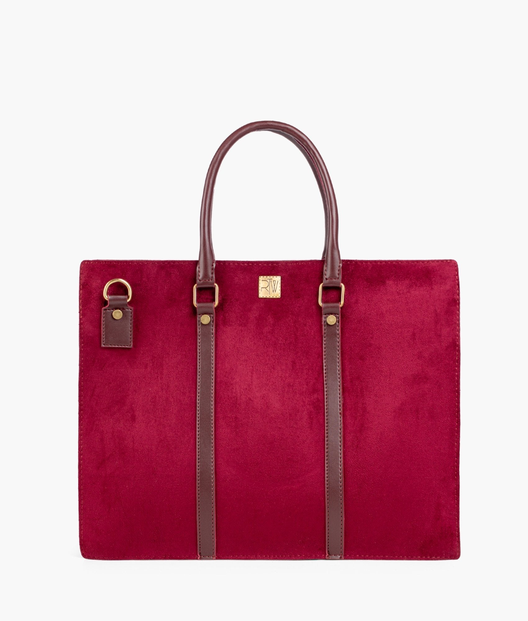 RTW Creation - Burgundy suede laptop bag