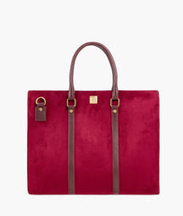 RTW Creation - Burgundy suede laptop bag