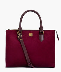 RTW Creation - Burgundy suede workplace handbag