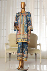 Sada Bahar Stitched 2 Piece Silk Printed Collection'2025-C1-19-Blue