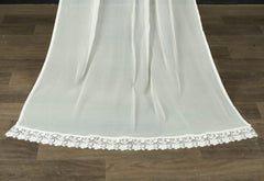 Deck Up Chiffon Dupatta - White - D#10