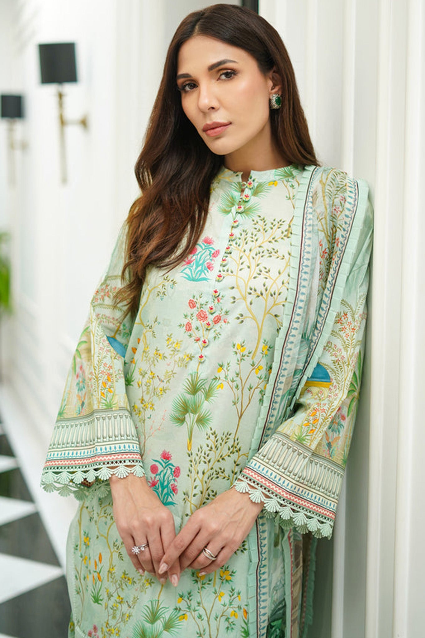 Print Edit By Sahar Unstitched 3 Piece Cambric Fall Collection'2024-CA-02