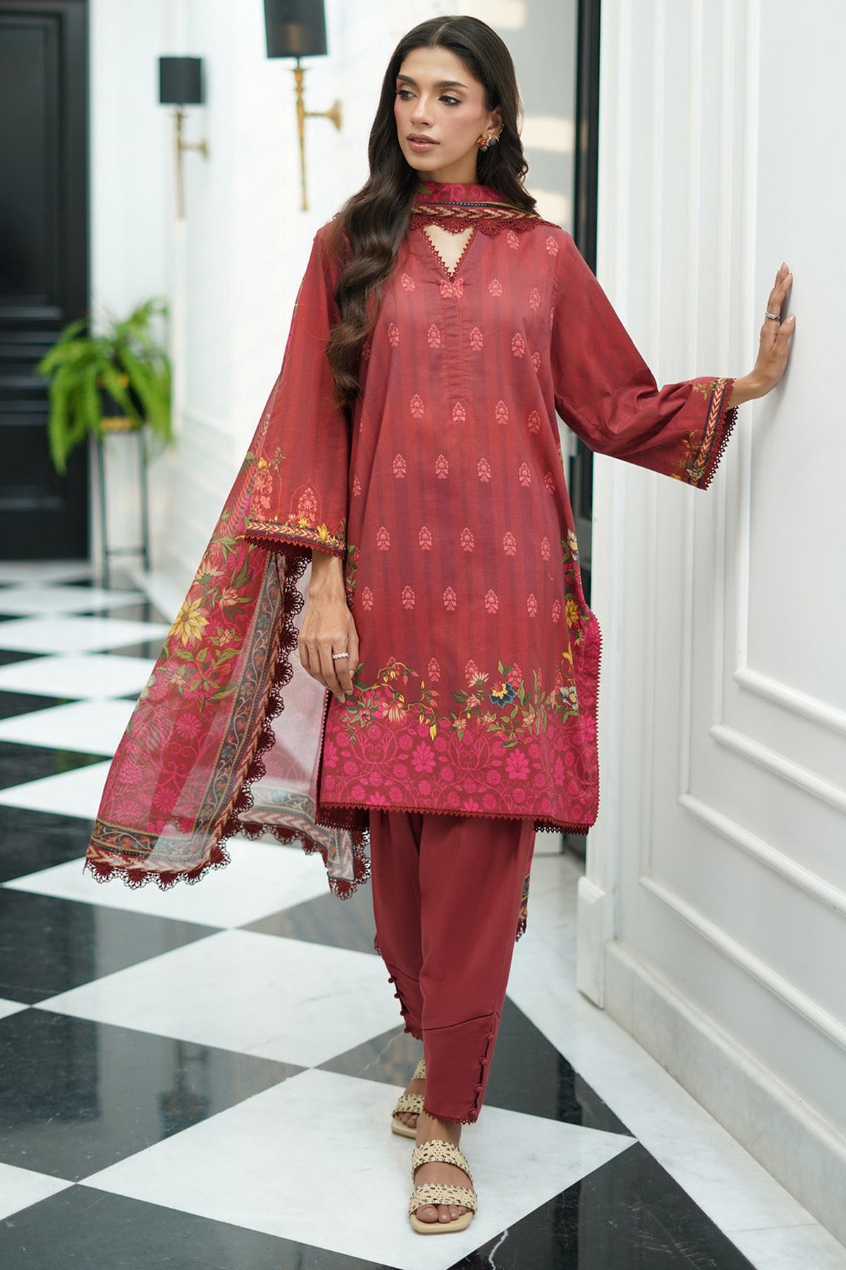 Print Edit By Sahar Unstitched 3 Piece Cambric Fall Collection'2024-CA-07