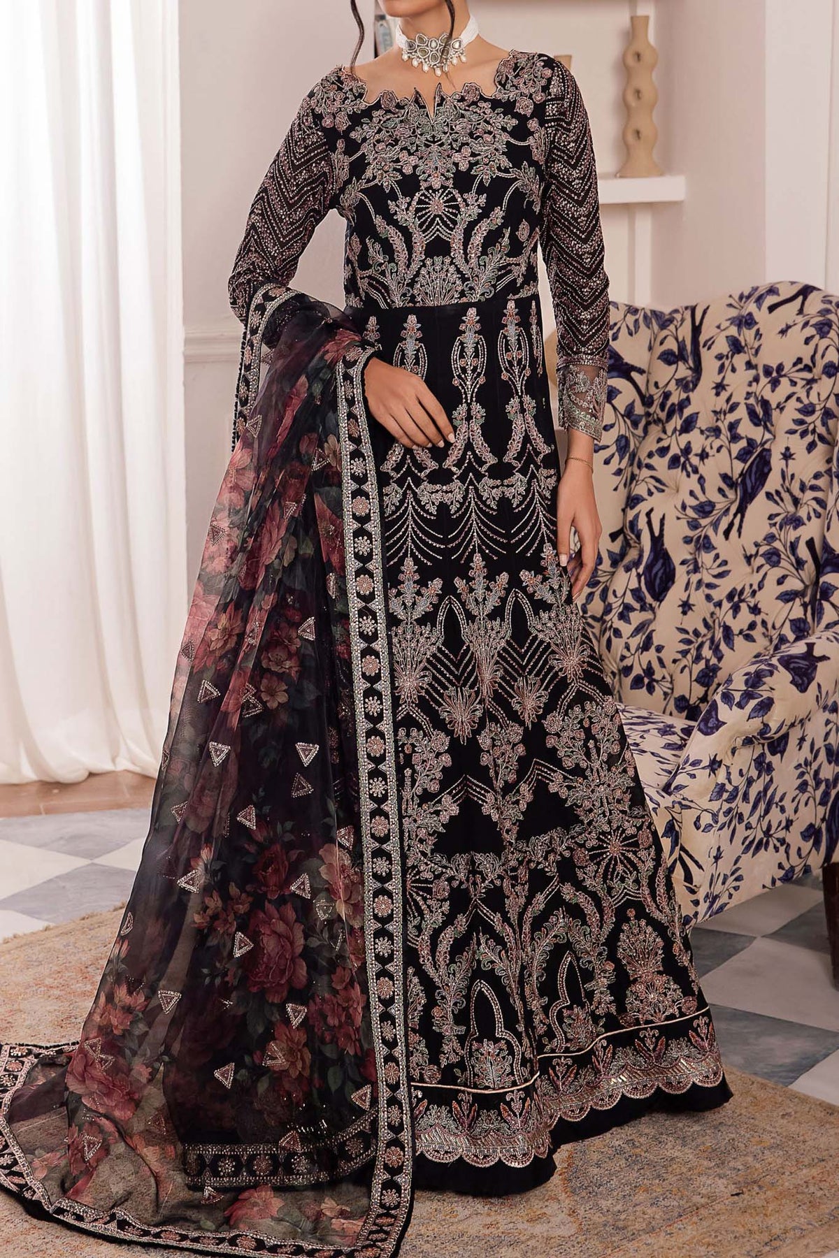 Chinon by Iznik Unstitched 3 Piece Luxury Chiffon Collection'2024-CC-32-Kiah