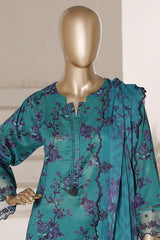 Signature By Sada Bahar Stitched 3 Piece Festive Emb Lawn Vol-02 Suit-CD-671-C.GREEN