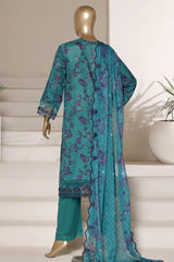 Signature By Sada Bahar Stitched 3 Piece Festive Emb Lawn Vol-02 Suit-CD-671-C.GREEN