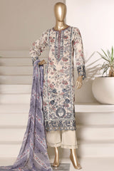 Signature By Sada Bahar Stitched 3 Piece Festive Emb Lawn Vol-02 Suit-CD-676-SKIN