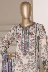 Signature By Sada Bahar Stitched 3 Piece Festive Emb Lawn Vol-02 Suit-CD-676-SKIN