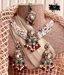 Made For Her-Pearl Gleam Choker Set - KSH1125