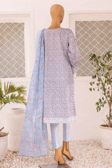 HZ Unstitched 3 Piece Emb Chikankari Lawn Collection'2024-CEC-721