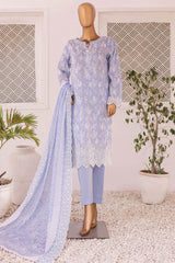 HZ Unstitched 3 Piece Emb Chikankari Lawn Collection'2024-CEC-736