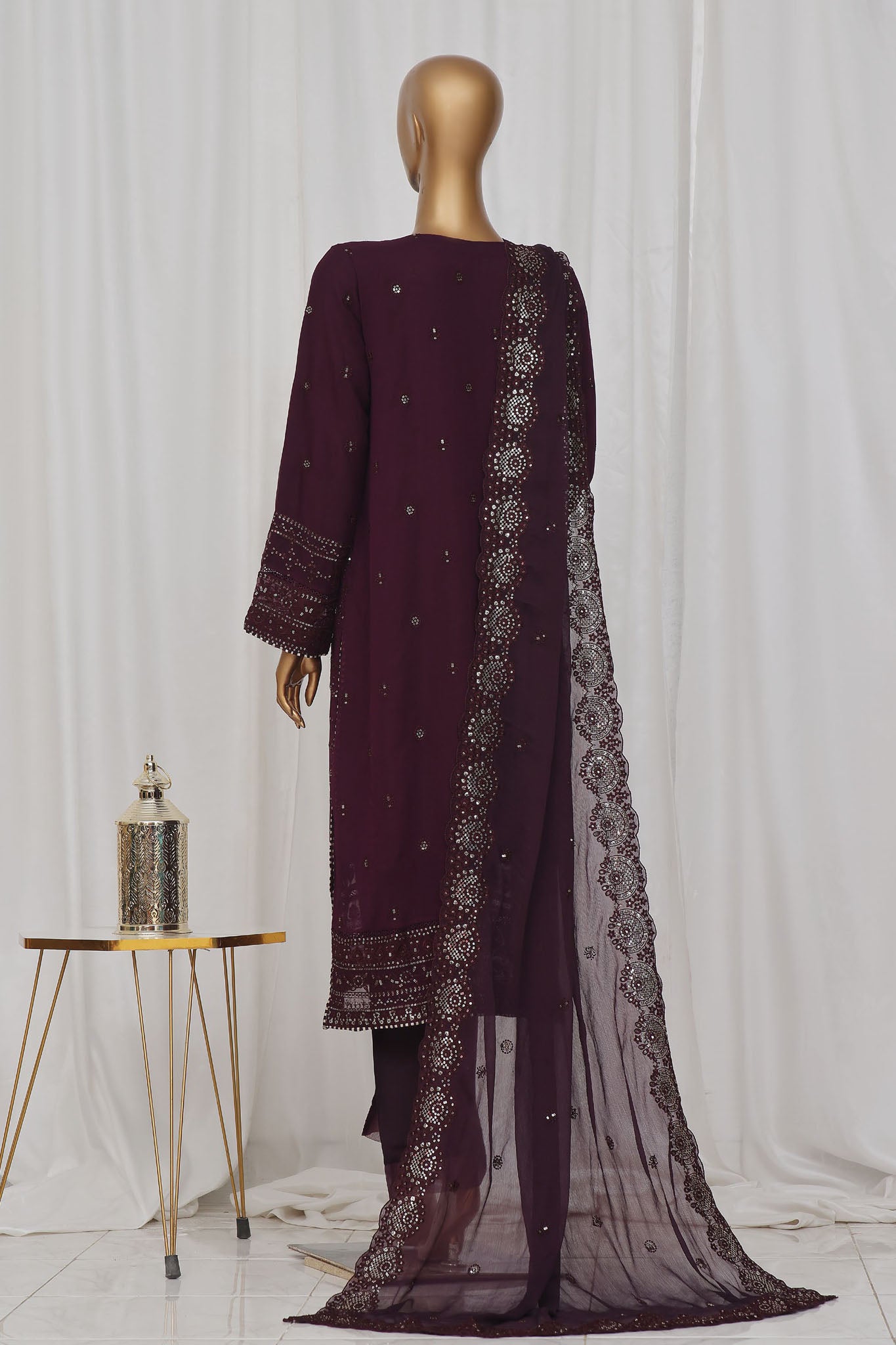 Afsany By Sada Bahar Stitched 3 Piece Luxury Formals Chiffon Vol-10 Collection'2024-CF-03-Falsa