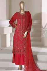 Afsany By Sada Bahar Stitched 3 Piece Luxury Chiffon Vol-01 Suit-CF-10-Maroon