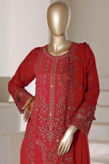 Afsany By Sada Bahar Stitched 3 Piece Luxury Chiffon Vol-01 Suit-CF-10-Maroon