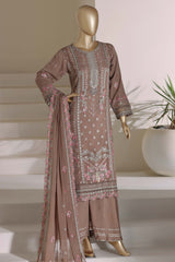 Afsany By Sada Bahar Stitched 3 Piece Luxury Chiffon Vol-01 Suit-CF-11-Chikoo