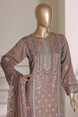 Afsany By Sada Bahar Stitched 3 Piece Luxury Chiffon Vol-01 Suit-CF-11-Chikoo