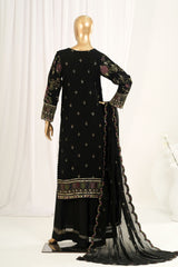 Afsany By Sada Bahar Stitched 3 Piece Luxury Chiffon Vol-03 Suit-CF-13-Black